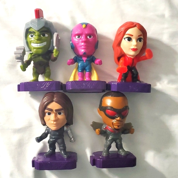 : Complete 9 Marvel Studios Heroes 2020 Figures McDonald's Happy Meal Kids Toys - Picture 4 of 10
